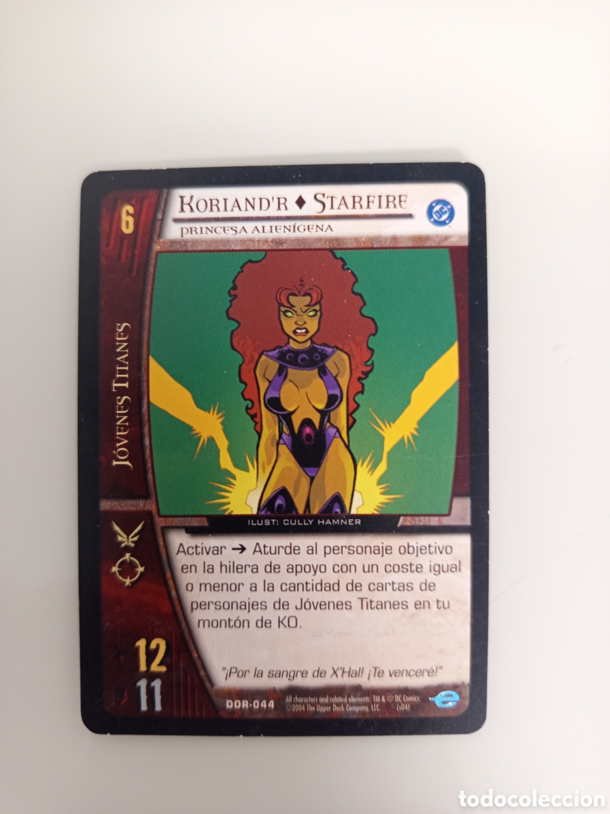 Trading Cards: ❇️ CROMO CARD KORIAND'R STARFIRE VS SYSTEMS SUPERHEROES UPPER DECK ENTERTAINMENT 2004 ❇️