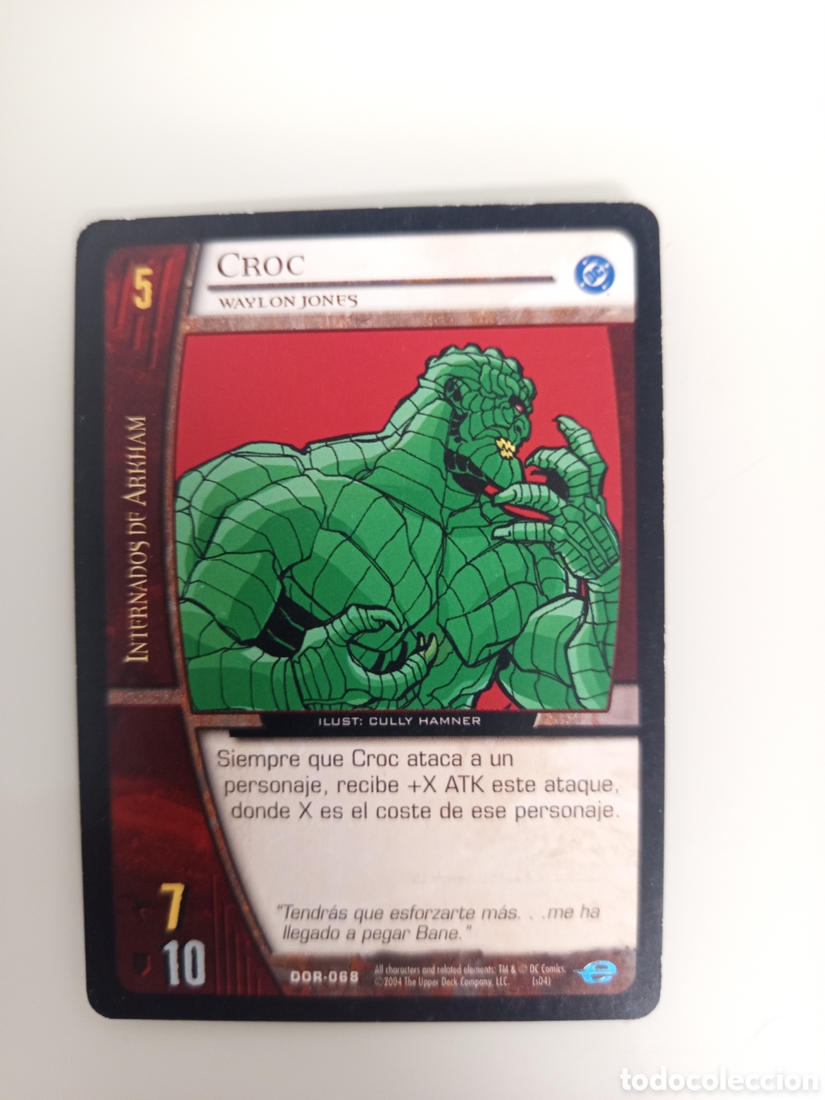 Trading Cards: ❇️ CROMO CARD CROC VS SYSTEMS SUPERHEROES UPPER DECK ENTERTAINMENT 2004 ❇️