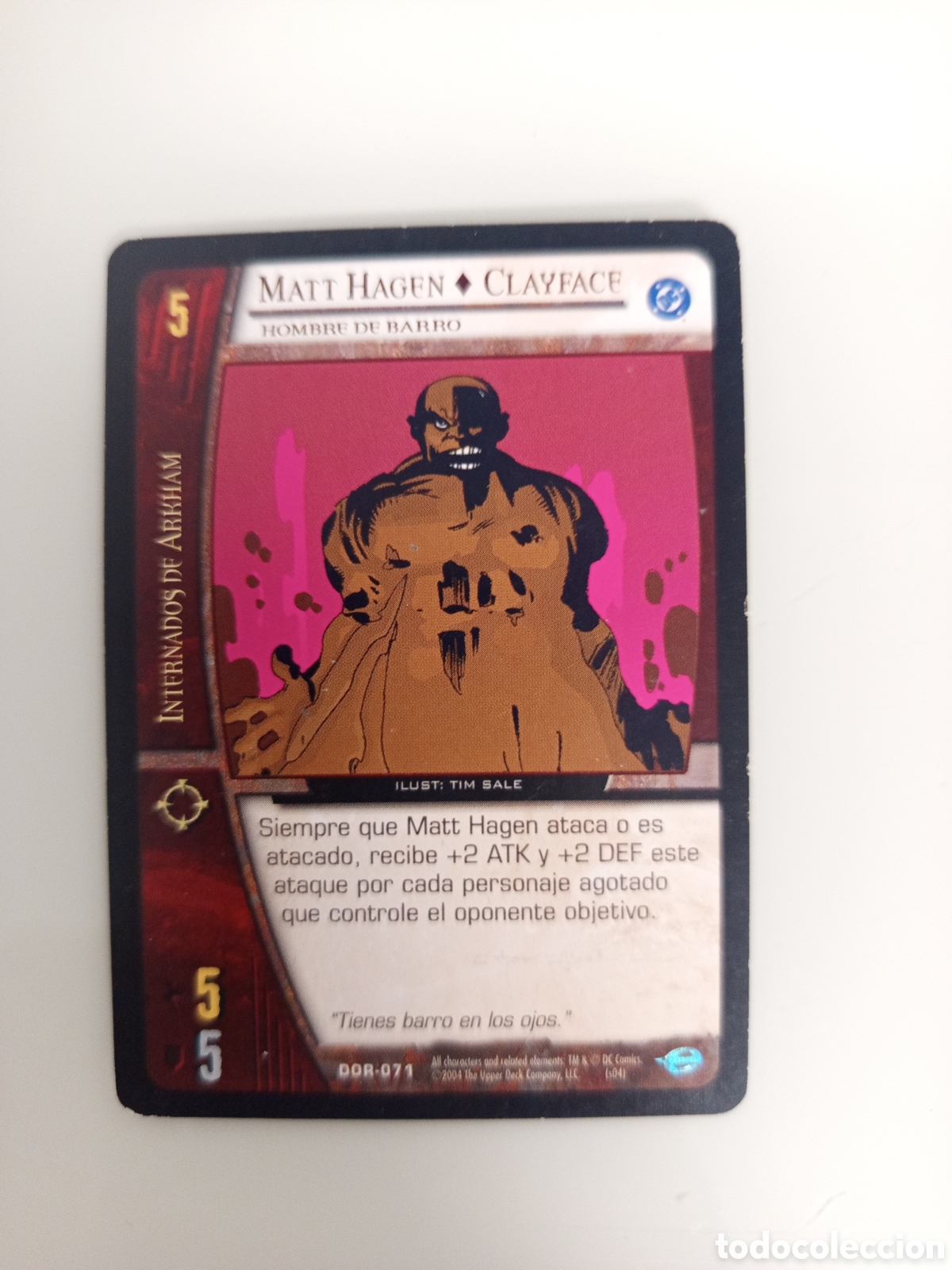 Trading Cards: ❇️ CROMO CARD MATT HAGGEN CLAYFACE VS SYSTEMS SUPERHEROES UPPER DECK ENTERTAINMENT 2004 ❇️