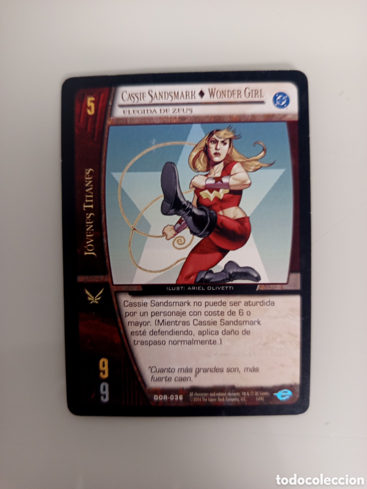 Trading Cards: ❇️ CROMO CARD CASSIE SANDSMARK WONDER GIRL VS SYSTEMS SUPERHEROES UPPER DECK ENTERTAINMENT 2004 ❇️