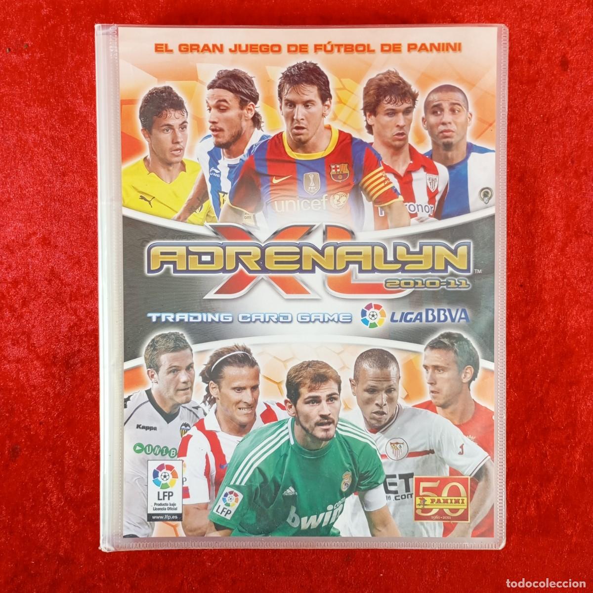 Trading Cards: ADRENALYN 2010-11 - TRADING CARD GAME - LIGA BBVA - PANINI - &Aacute;LBUM INCOMPLETO / 3771