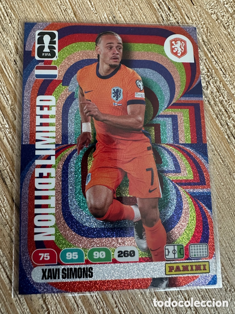 Trading Cards: XAVI SIMONS PAISES BAJOS LIMITED EDITION ADRENALYN XL MUNDIAL FIFA WORLD CUP 2026 USA CAN MEX