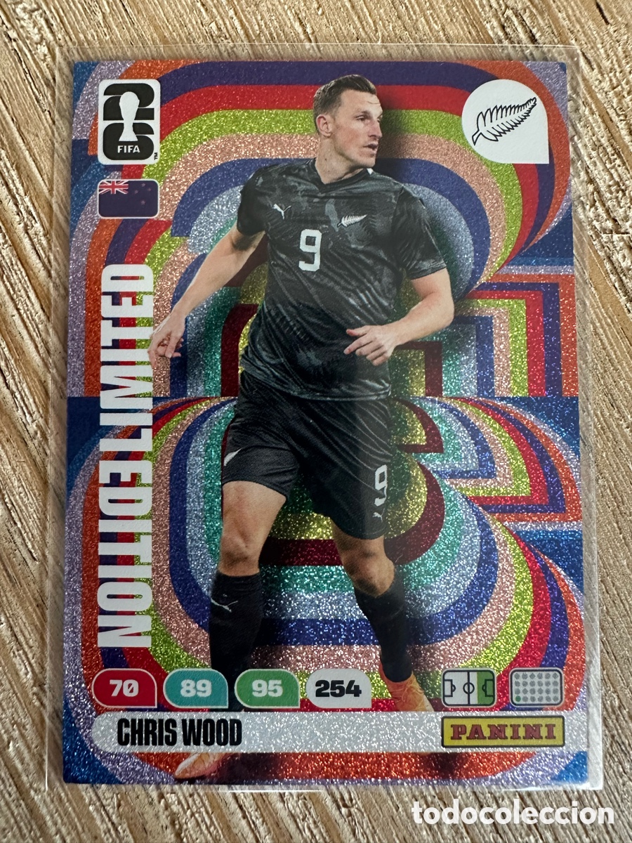Trading Cards: CHRIS WOOD NUEVA ZELANDA LIMITED EDITION ADRENALYN XL MUNDIAL FIFA WORLD CUP 2026 USA CAN MEX