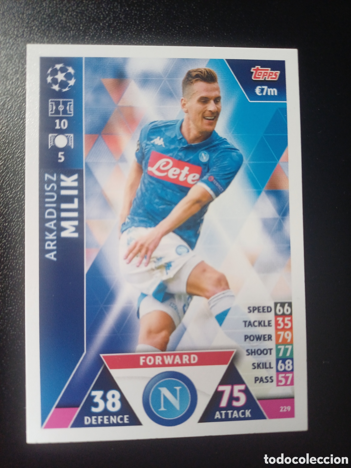 Trading Cards: #229 ARKADIUSZ MILIK SSC NAPOLI TOPPS MATCH ATTAX 2018/19