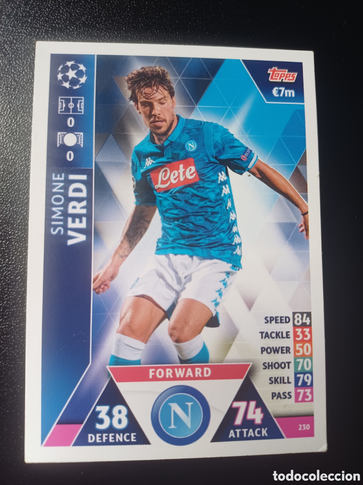 Trading Cards: #230 SIMONE VERDI SSC NAPOLI TOPPS MATCH ATTAX 2018/19