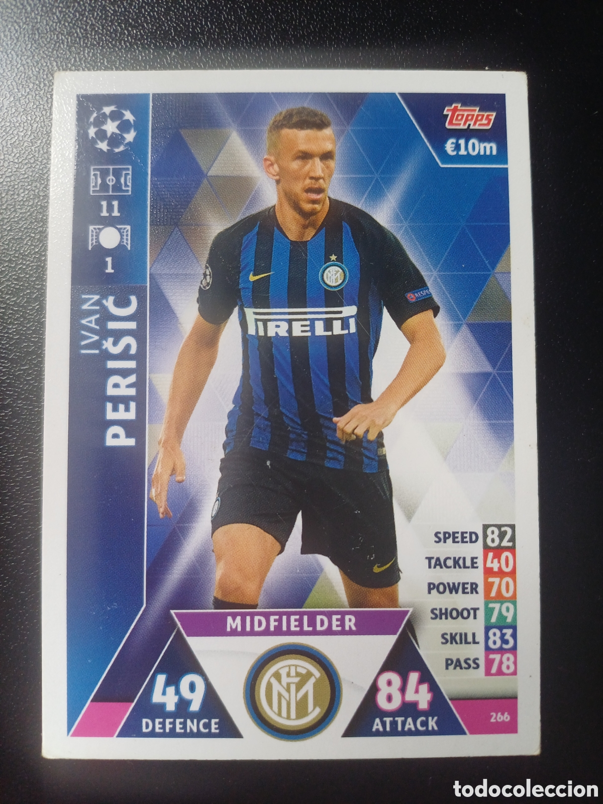 Figurine Collezionabili: #266 IVAN PERISIC FC INTERNAZIONALE MILANO TOPPS MATCH ATTAX 2018/19