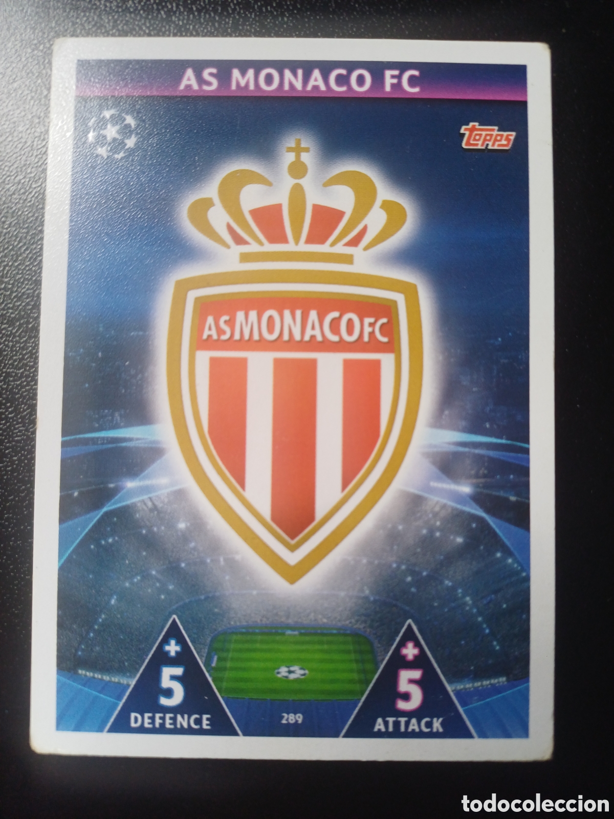 Figurine Collezionabili: #289 ESCUDO AS MONACO FC TOPPS MATCH ATTAX 2018/19