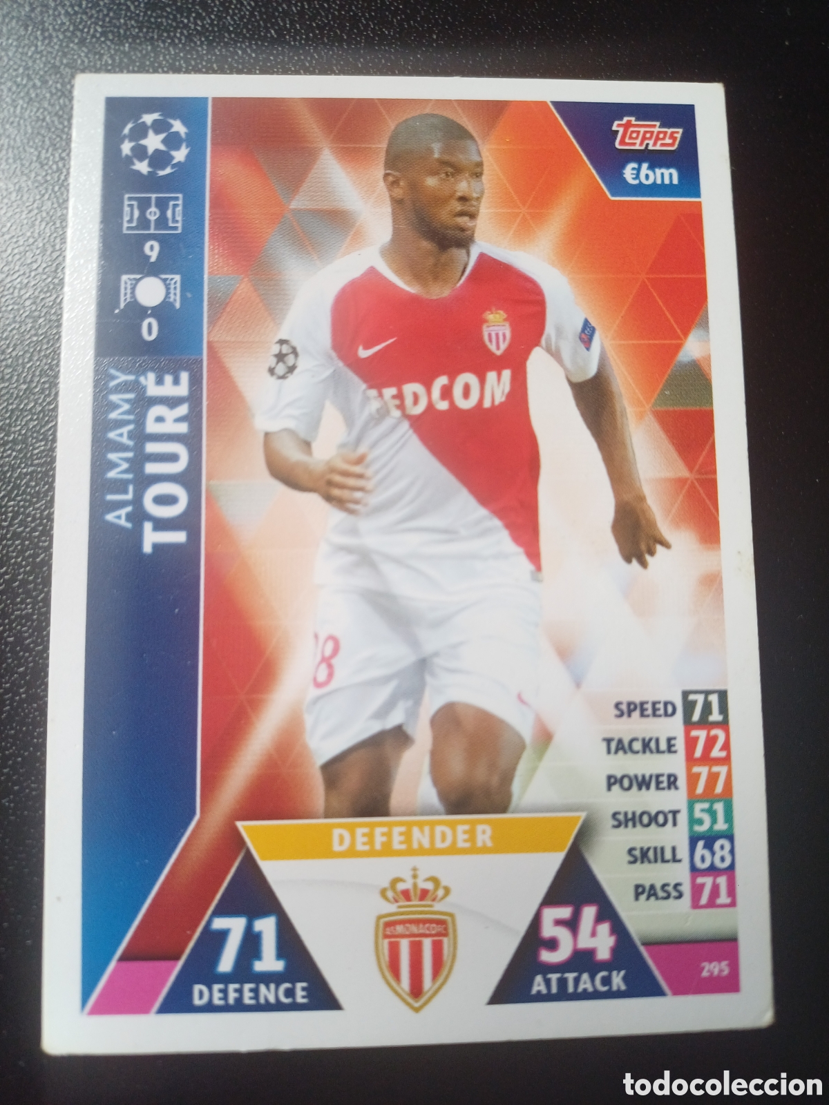 Figurine Collezionabili: #295 ALMANY TOURE AS MONACO FC TOPPS MATCH ATTAX 2018/19