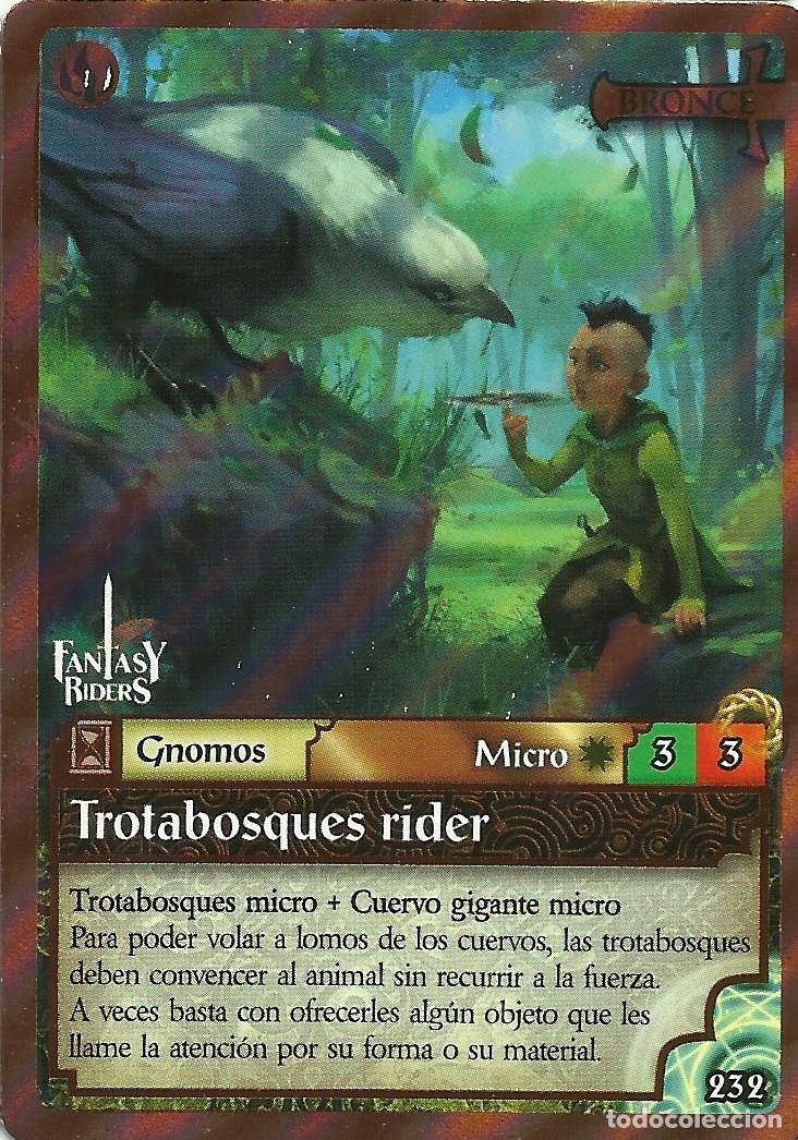 Trading Cards: Cromo n&ordm; 232 Trotabosques rider BRONCE - Fantasy Riders 3