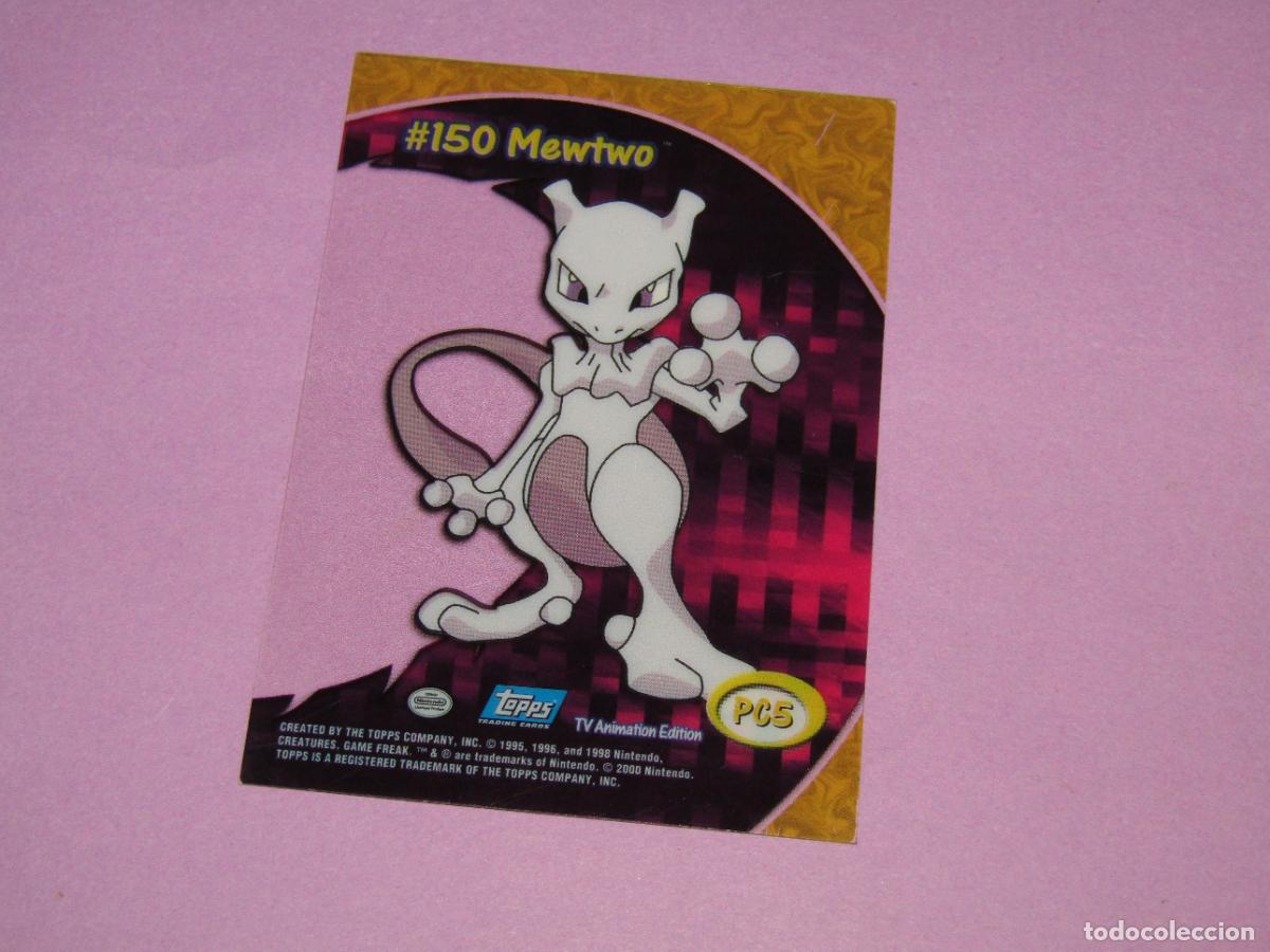 Trading Cards: Antiguo MEWTWO 150 de TOPPS - A&ntilde;o 2000 Nintendo