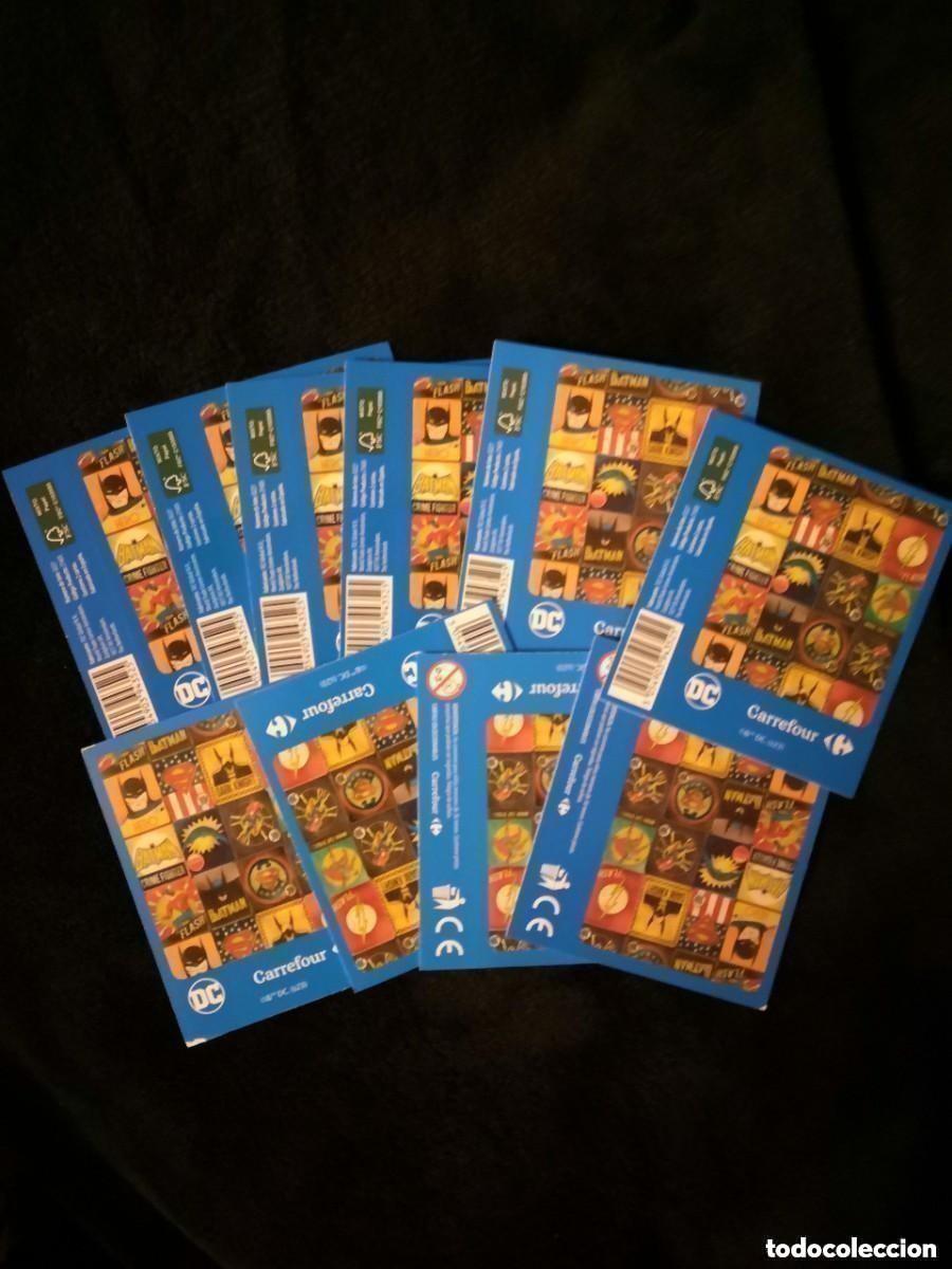 Cartas Colecion&aacute;veis: LOTE 10 SOBRES DC COLECCION CROMOS / CARTAS DC CARREFOUR