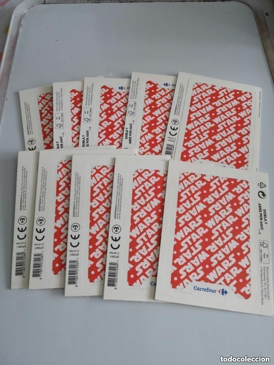 Trading Cards: LOTE DE 10 SOBRES STAR WARS CARREFOUR 2021 CROMOS CARTA SIN ABRIR