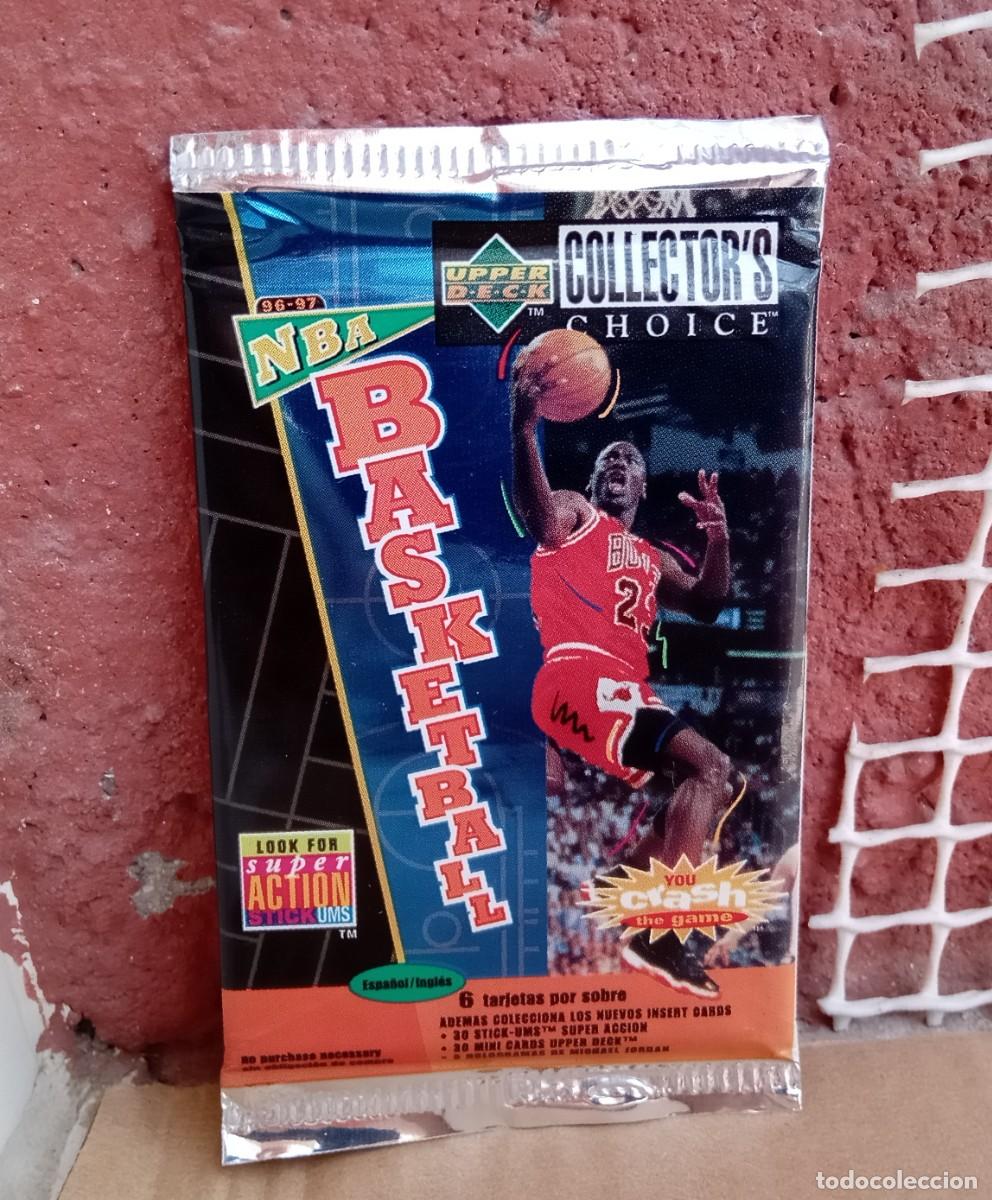Trading Cards: SOBRE PAQUETE PACK NBA 96 97 BASKETBALL UPPER DECK CHOICE'S 1996 NUEVO SIN ABRIR PRECINTADO ESPA&Ntilde;A