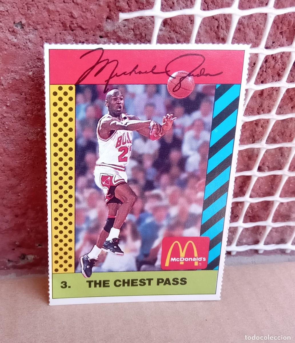 Trading Cards: CROMO TARJETA TRADING CARD NBA MICHAEL JORDAN MCDONALD'S SPORTS TIPS #3 THE CHEST PASS