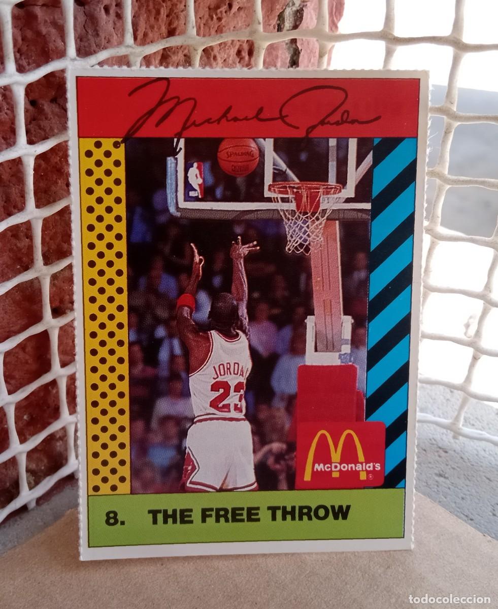 Trading Cards: CROMO TARJETA TRADING CARD NBA MICHAEL JORDAN MCDONALD'S SPORTS TIPS #8 THE FREE THROW