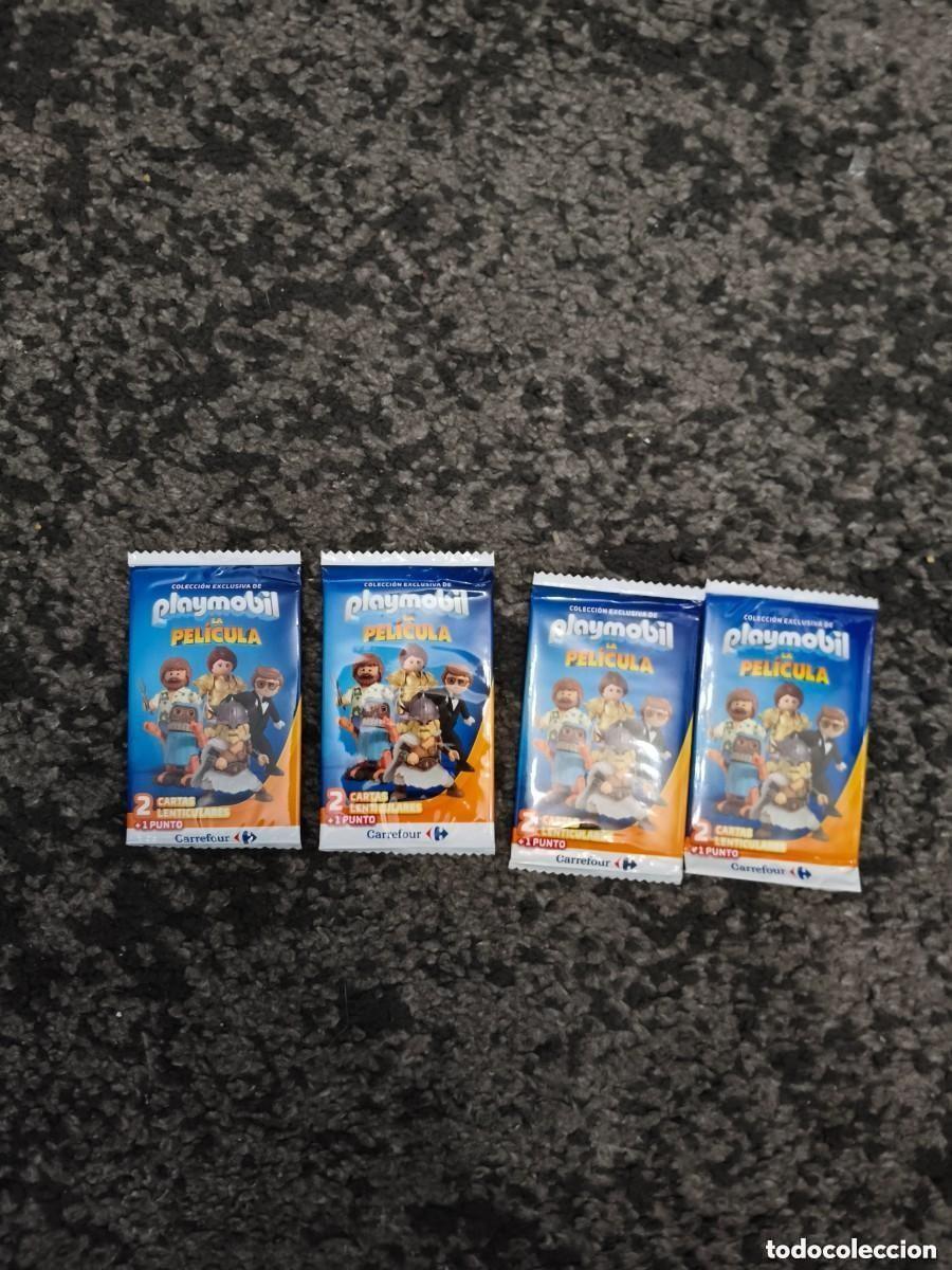 Trading Cards: LOTE DE 4 SOBRES PLAYMOVIL LA PELICULA CARREFOUR CROMOS SIN ABRIR
