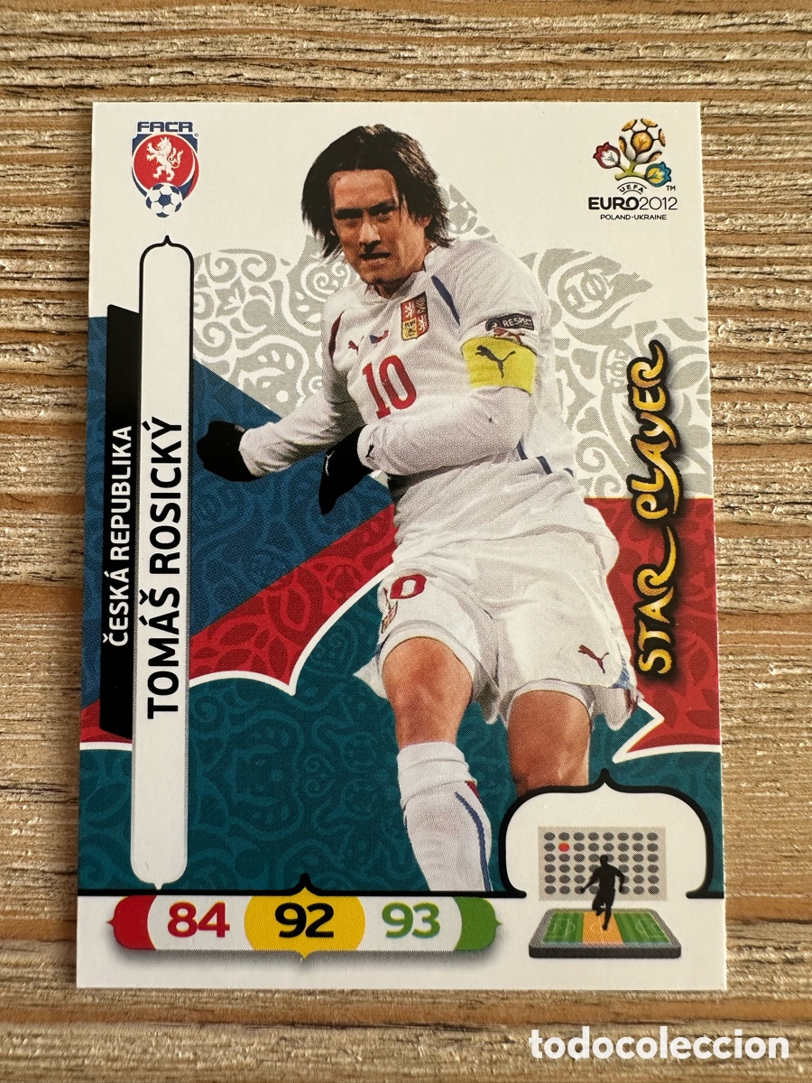 Trading Cards: TOMAS ROSICKY REPUBLICA CHECA 8 STAR PLAYER ADRENALYN XL EURO 2012 POLONIA UCRANIA
