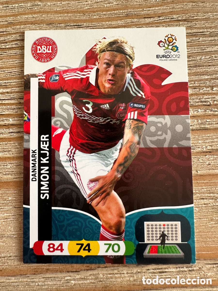 Trading Cards: SIMON KJAER DINAMARCA 14 ADRENALYN XL EURO 2012 POLONIA UCRANIA PANINI