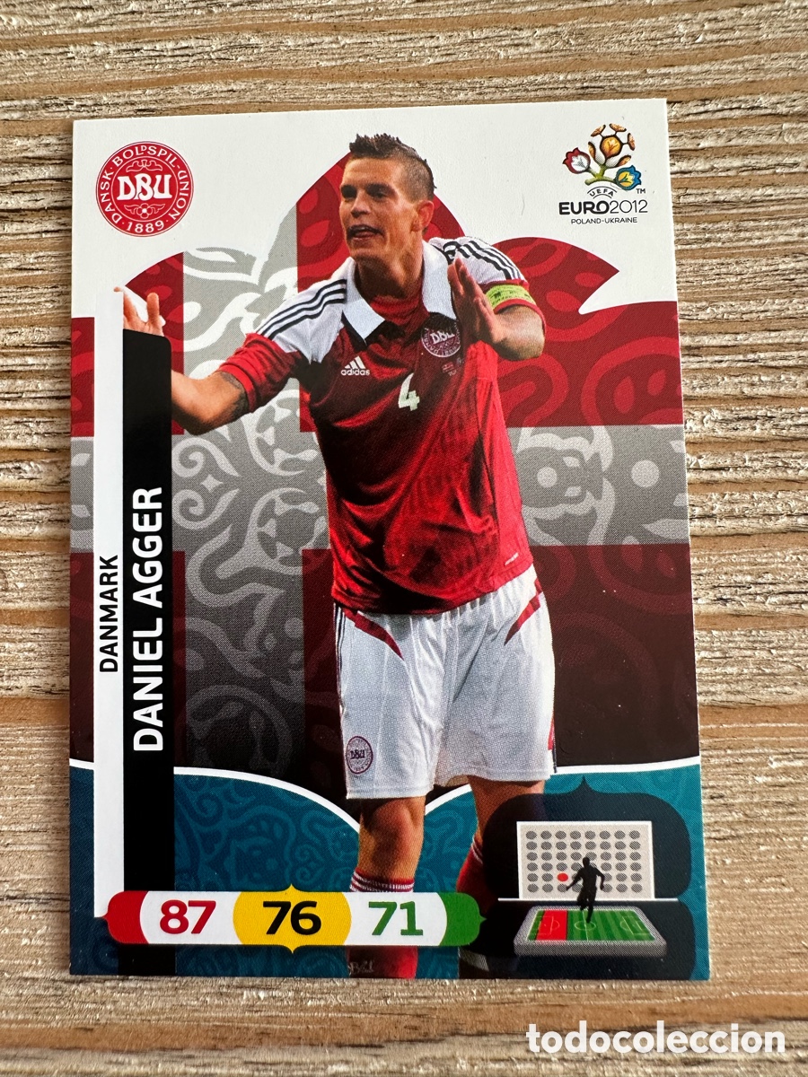 Trading Cards: DANIEL AGGER DINAMARCA 15 ADRENALYN XL EURO 2012 POLONIA UCRANIA PANINI