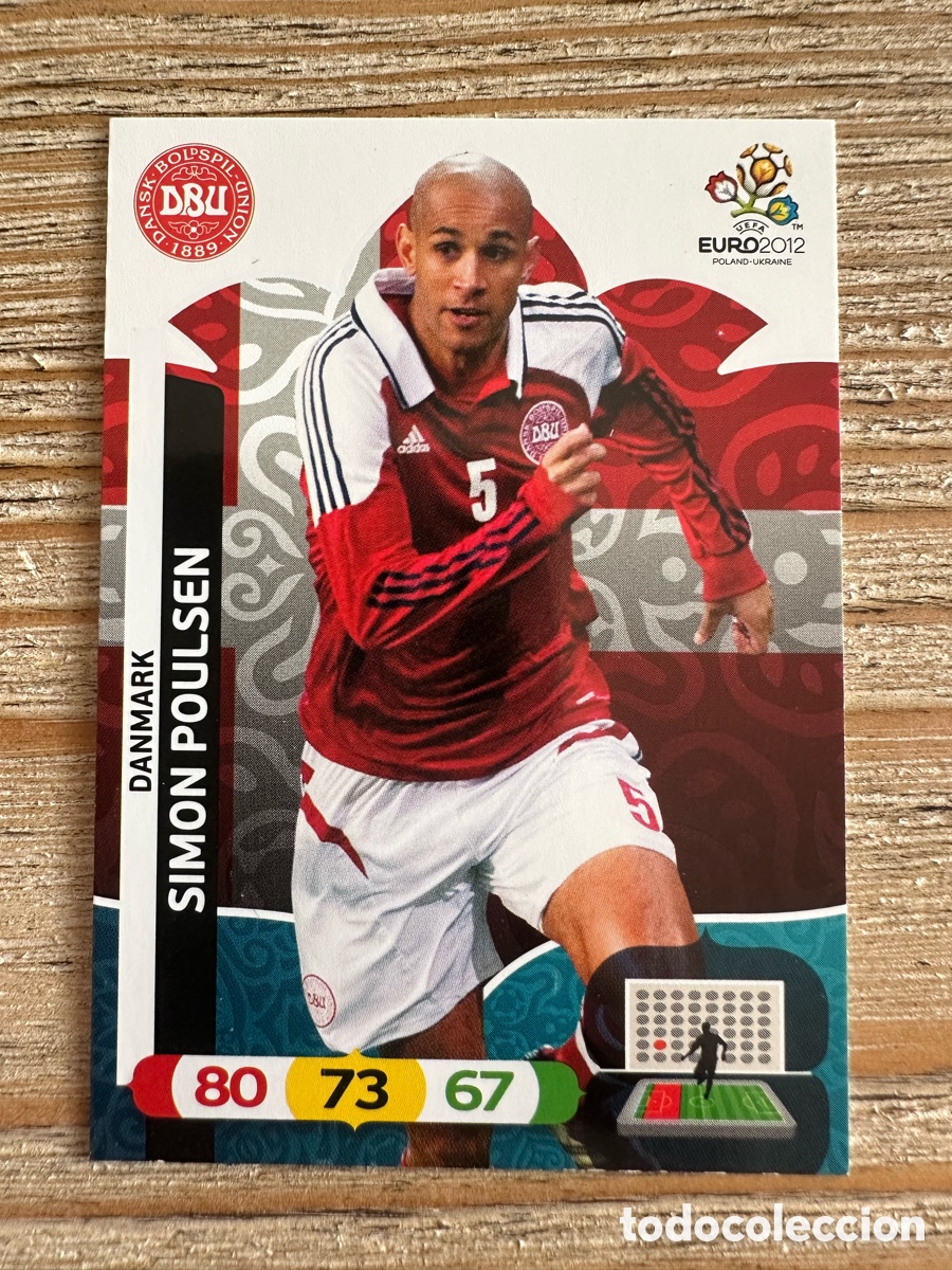 Trading Cards: SIMON POULSEN DINAMARCA 17 ADRENALYN XL EURO 2012 POLONIA UCRANIA PANINI