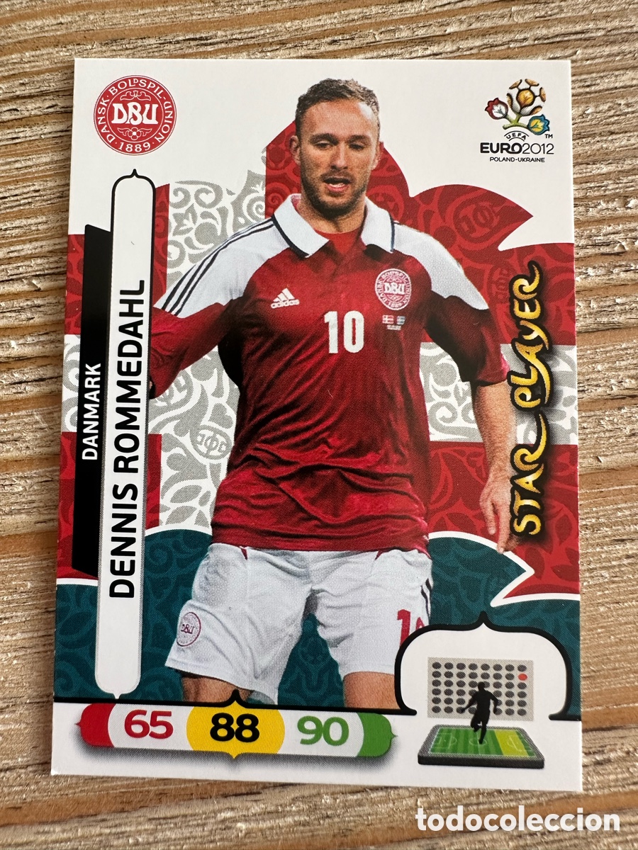 Trading Cards: DENNIS ROMMEDAHL DINAMARCA 23 ADRENALYN XL EURO 2012 POLONIA UCRANIA PANINI