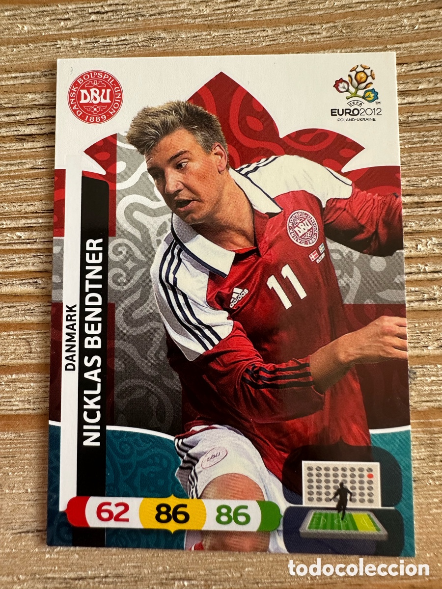 Trading Cards: NICKLAS BENDTNER DINAMARCA 24 ADRENALYN XL EURO 2012 POLONIA UCRANIA PANINI