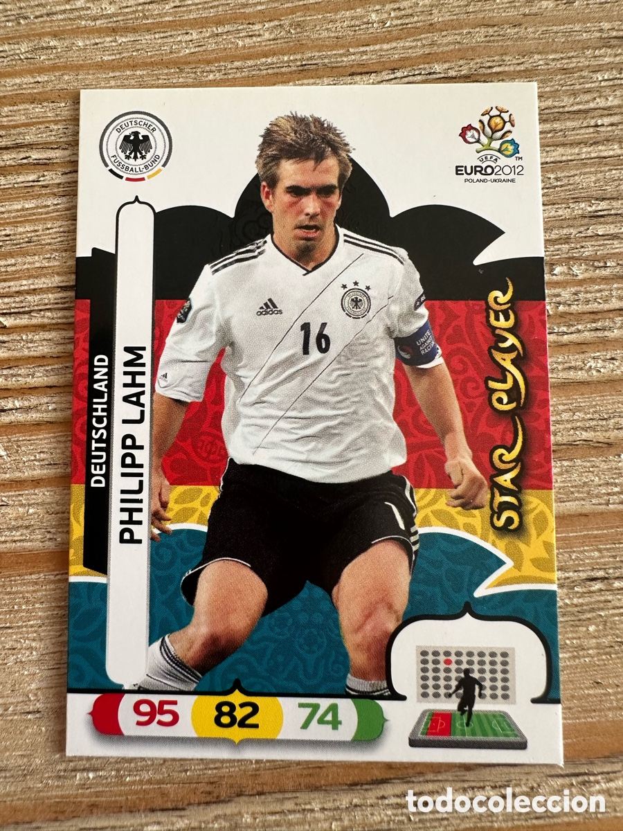 Trading Cards: PHILIPP LAHM ALEMANIA 28 STAR PLAYER ADRENALYN XL EURO 2012 POLONIA UCRANIA PANINI