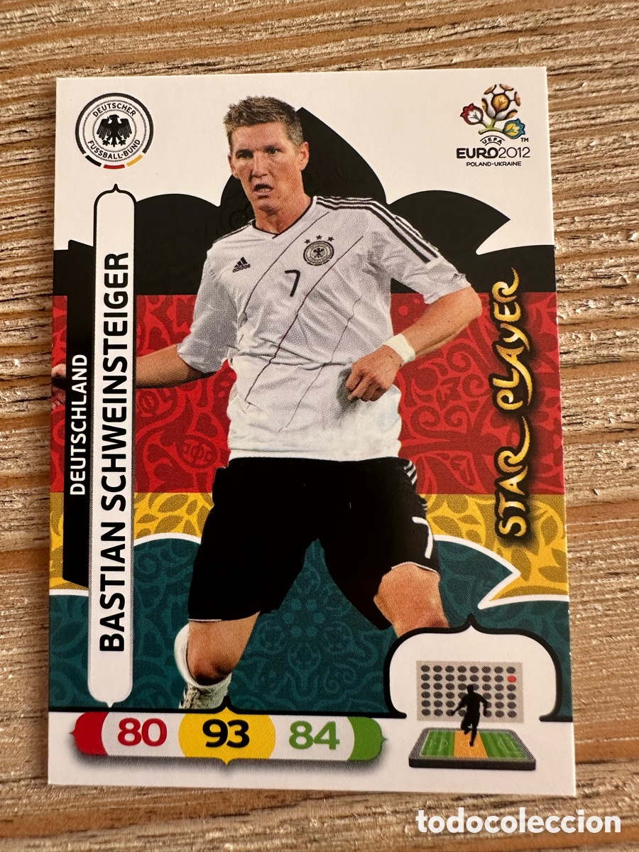 Figurine Collezionabili: BASTIAN SCHWEINSTEIGER ALEMANIA 34 STAR PLAYER ADRENALYN XL EURO 2012 POLONIA UCRANIA PANINI