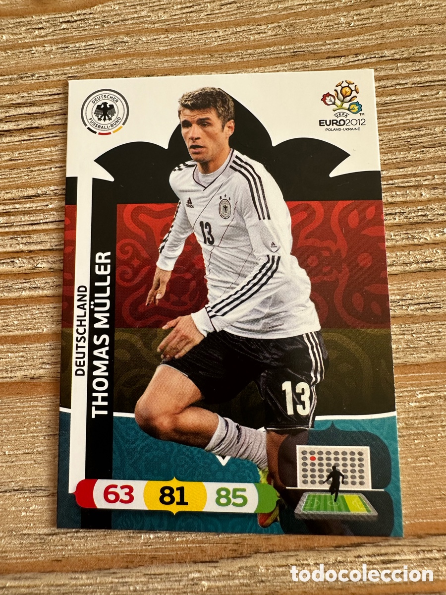 Cartas Colecion&aacute;veis: THOMAS MULLER ALEMANIA 40 ADRENALYN XL EURO 2012 POLONIA UCRANIA PANINI
