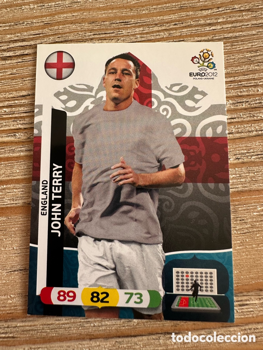 Cartas Colecion&aacute;veis: JOHN TERRY INGLATERRA 46 ADRENALYN XL EURO 2012 POLONIA UCRANIA PANINI