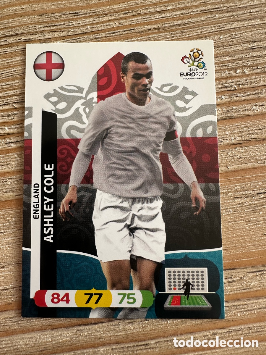 Cartas Colecion&aacute;veis: ASHLEY COLE INGLATERRA 48 ADRENALYN XL EURO 2012 POLONIA UCRANIA PANINI