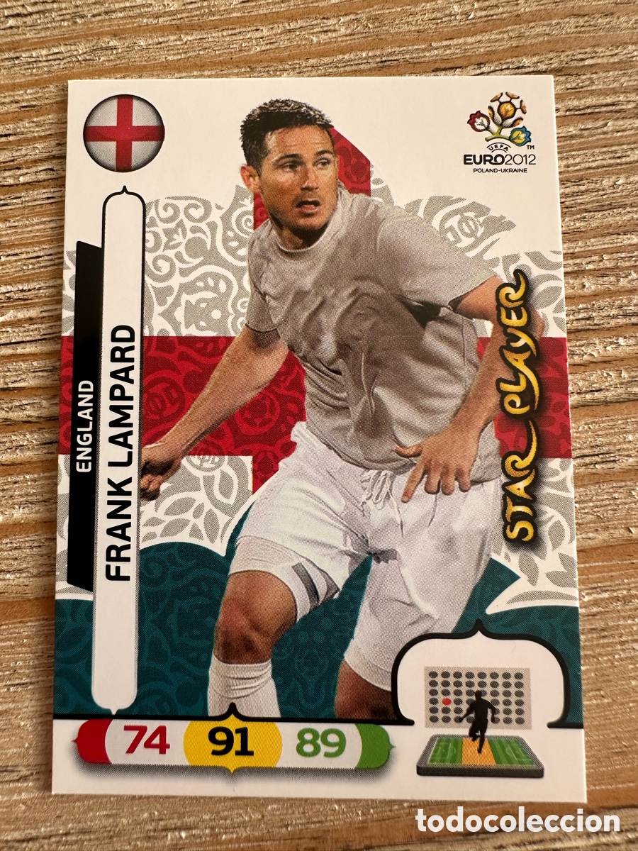 Cartas Colecion&aacute;veis: FRANK LAMPARD INGLATERRA 52 STAR PLAYER ADRENALYN XL EURO 2012 POLONIA UCRANIA PANINI