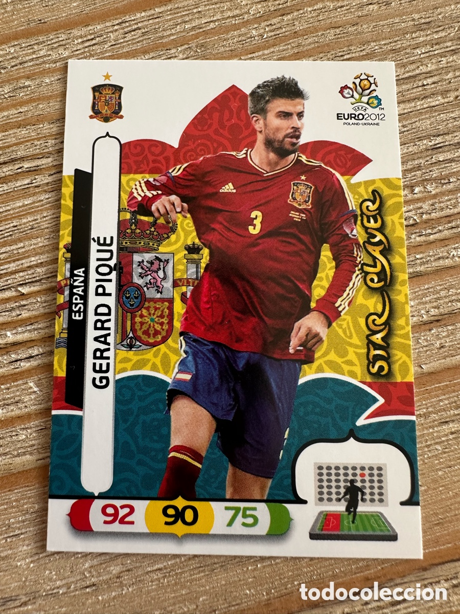 Sammelkarten: GERARD PIQUE ESPA&Ntilde;A 62 STAR PLAYER ADRENALYN XL EURO 2012 POLONIA UCRANIA PANINI