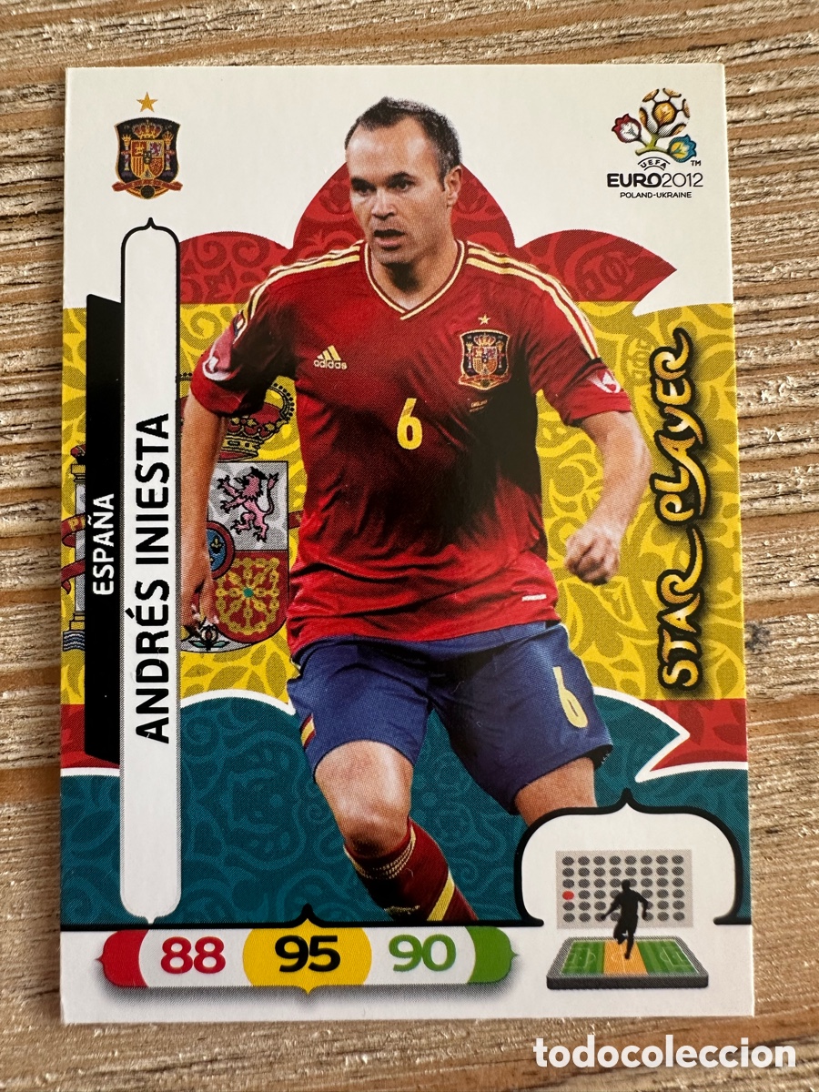 Sammelkarten: ANDRES INIESTA ESPA&Ntilde;A 66 STAR PLAYER ADRENALYN XL EURO 2012 POLONIA UCRANIA PANINI