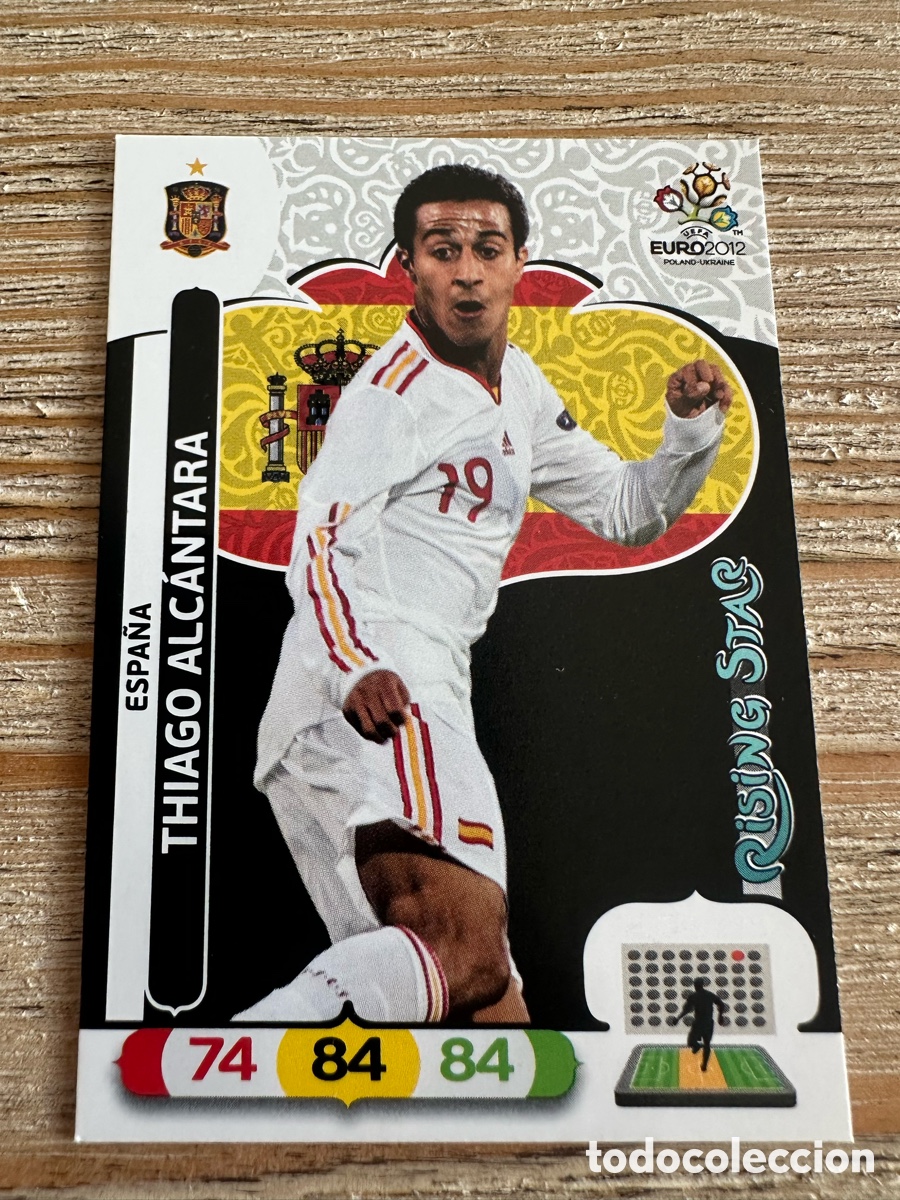 Figurine Collezionabili: THIAGO ALCANTARA ESPA&Ntilde;A 69 RISING STAR ADRENALYN XL EURO 2012 POLONIA UCRANIA PANINI