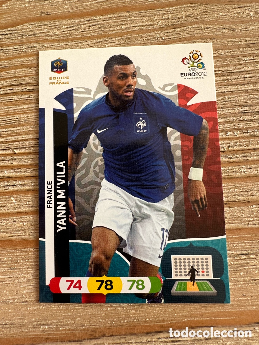Trading Cards: YANN M'VILA FRANCIA 84 ADRENALYN XL EURO 2012 POLONIA UCRANIA PANINI