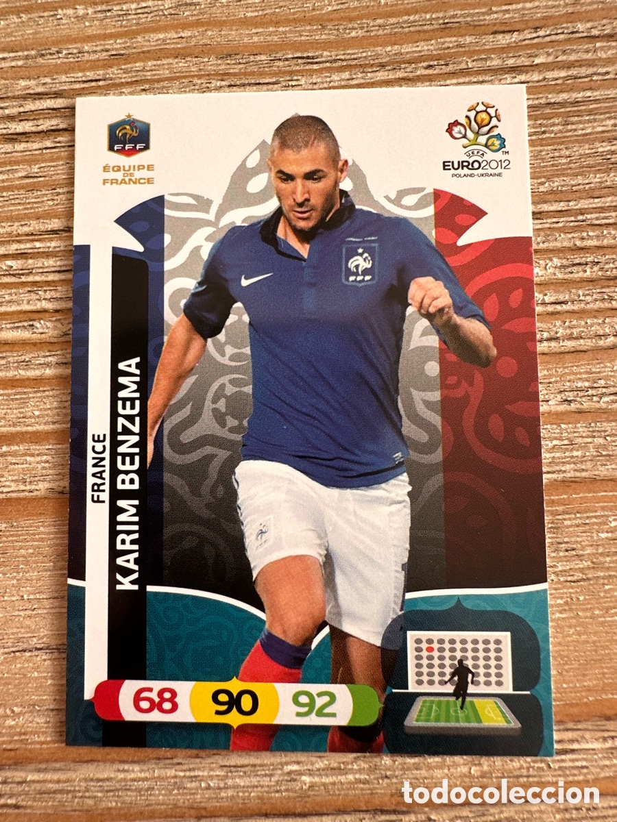 Trading Cards: KARIM BENZEMA FRANCIA 89 ADRENALYN XL EURO 2012 POLONIA UCRANIA PANINI
