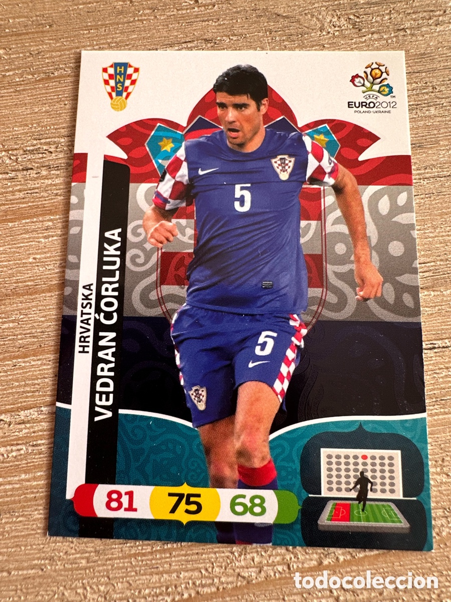 Cartas Colecion&aacute;veis: VEDRAN CORLUKA CROACIA 105 ADRENALYN XL EURO 2012 POLONIA UCRANIA PANINI