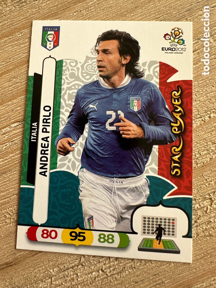 Cartas Colecion&aacute;veis: ANDREA PIRLO ITALIA 124 STAR PLAYER ADRENALYN XL EURO 2012 POLONIA UCRANIA PANINI