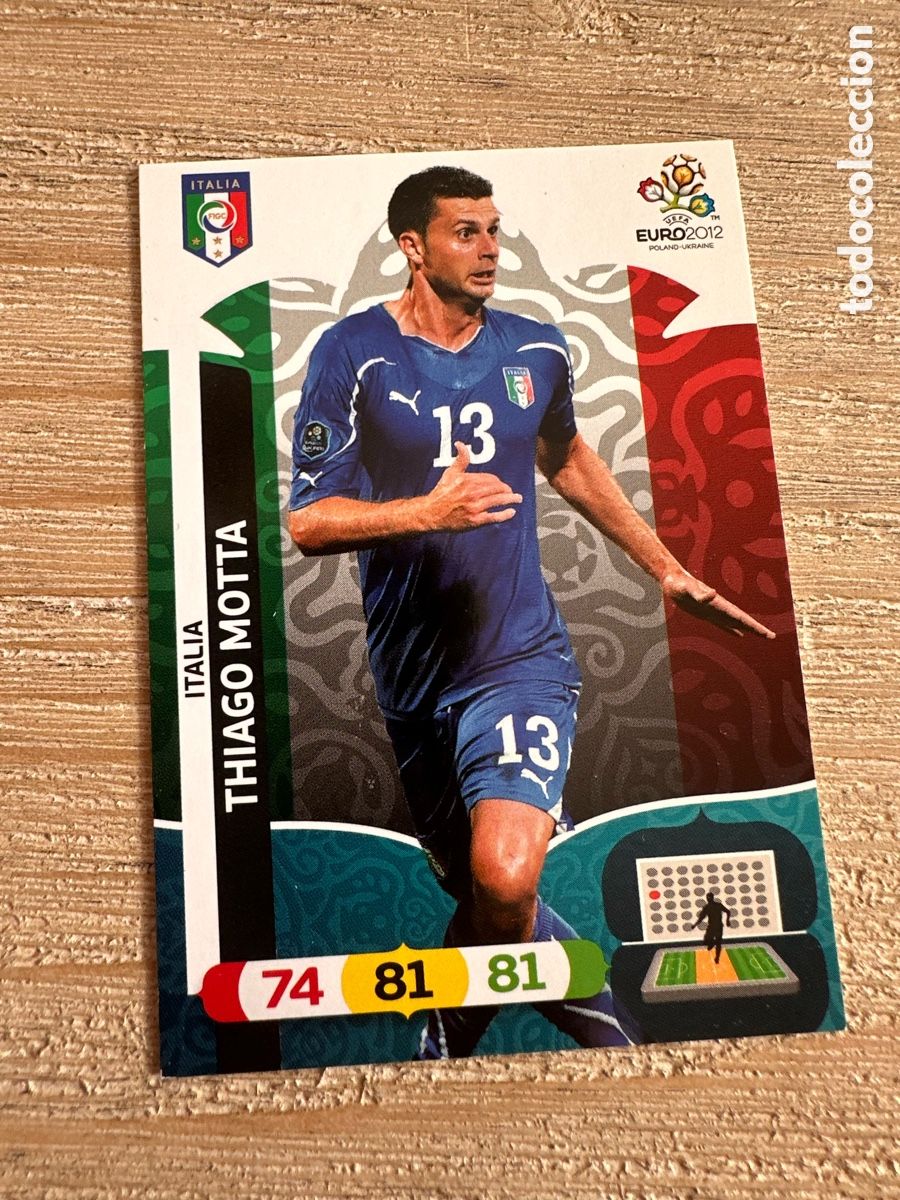 Cartas Colecion&aacute;veis: THIAGO MOTTA ITALIA 126 ADRENALYN XL EURO 2012 POLONIA UCRANIA PANINI