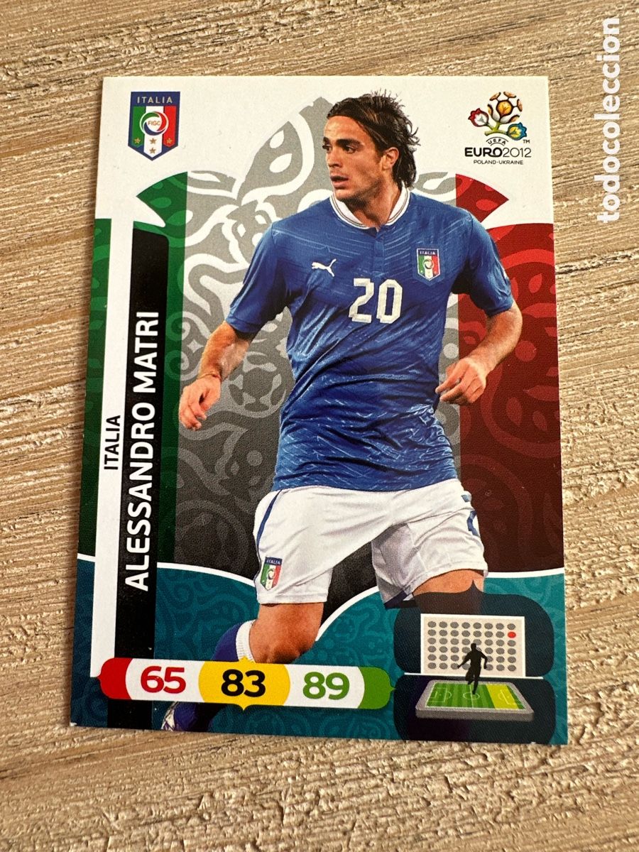 Cartas Colecion&aacute;veis: ALESSANDRO MATRI ITALIA 128 ADRENALYN XL EURO 2012 POLONIA UCRANIA PANINI