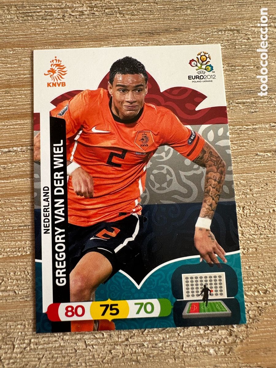 Cartas Colecion&aacute;veis: GREGORY VAN DER WIEL PAISES BAJOS 135 ADRENALYN XL EURO 2012 POLONIA UCRANIA PANINI