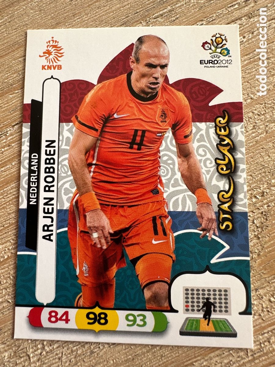 Sammelkarten: ARJEN ROBBEN PAISES BAJOS 146 STAR PLAYER ADRENALYN XL EURO 2012 POLONIA UCRANIA PANINI