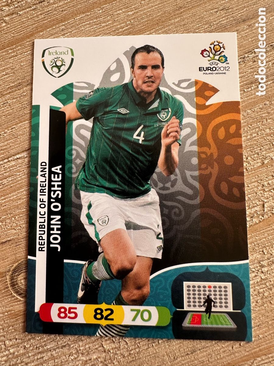 Cartes &agrave; &Eacute;changer: JOHN O'SHEA IRLANDA 179 ADRENALYN XL EURO 2012 POLONIA UCRANIA PANINI