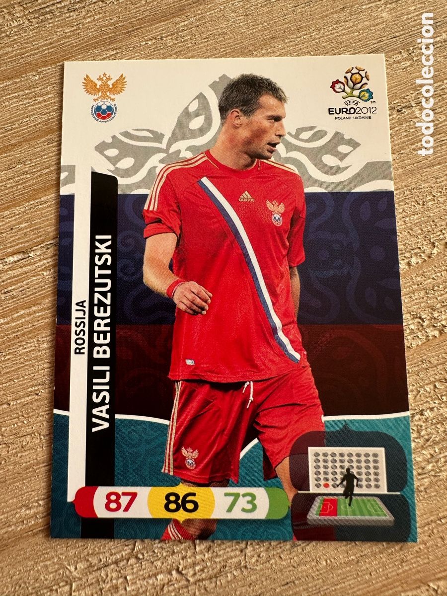 Figurine Collezionabili: VASILI BEREZUTSKI RUSIA 192 ADRENALYN XL EURO 2012 POLONIA UCRANIA PANINI