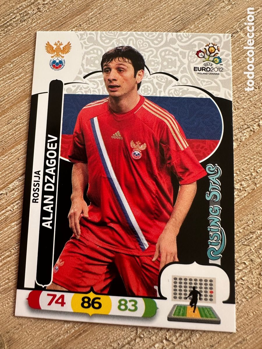 Figurine Collezionabili: ALAN DZAGOEV RUSIA 194 RISING STAR ADRENALYN XL EURO 2012 POLONIA UCRANIA PANINI