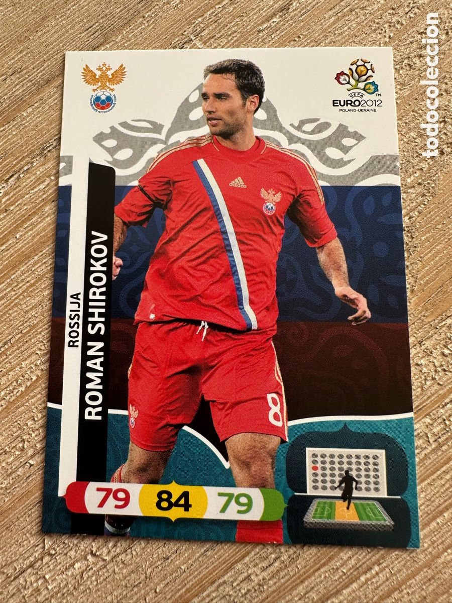 Cartas Colecion&aacute;veis: ROMAN SHIROKOV RUSIA 196 ADRENALYN XL EURO 2012 POLONIA UCRANIA PANINI