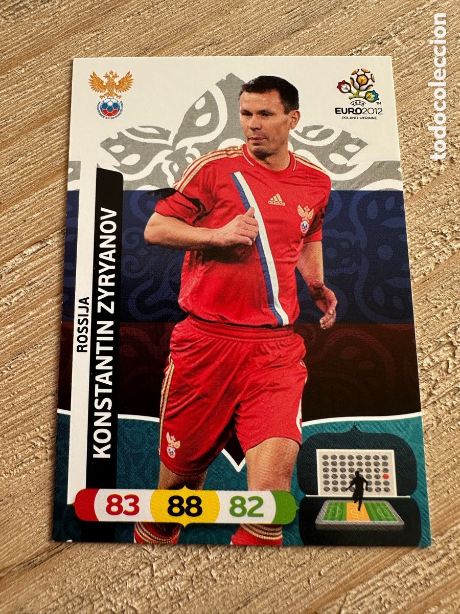 Cartas Colecion&aacute;veis: KONSTANTIN ZYRYANOV RUSIA 197 ADRENALYN XL EURO 2012 POLONIA UCRANIA PANINI
