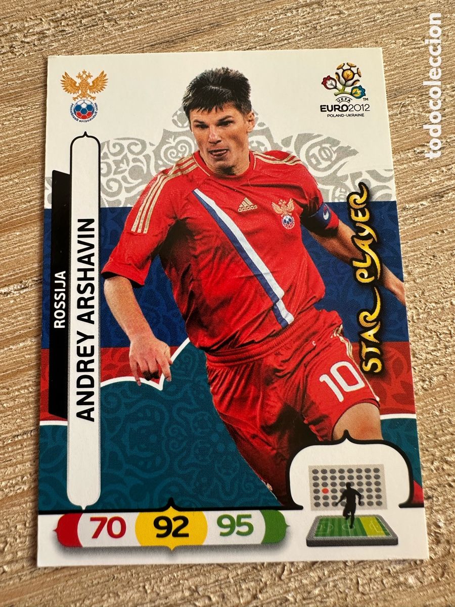 Cartes &agrave; &Eacute;changer: ANDREY ARSHAVIN RUSIA 201 ADRENALYN XL EURO 2012 POLONIA UCRANIA PANINI