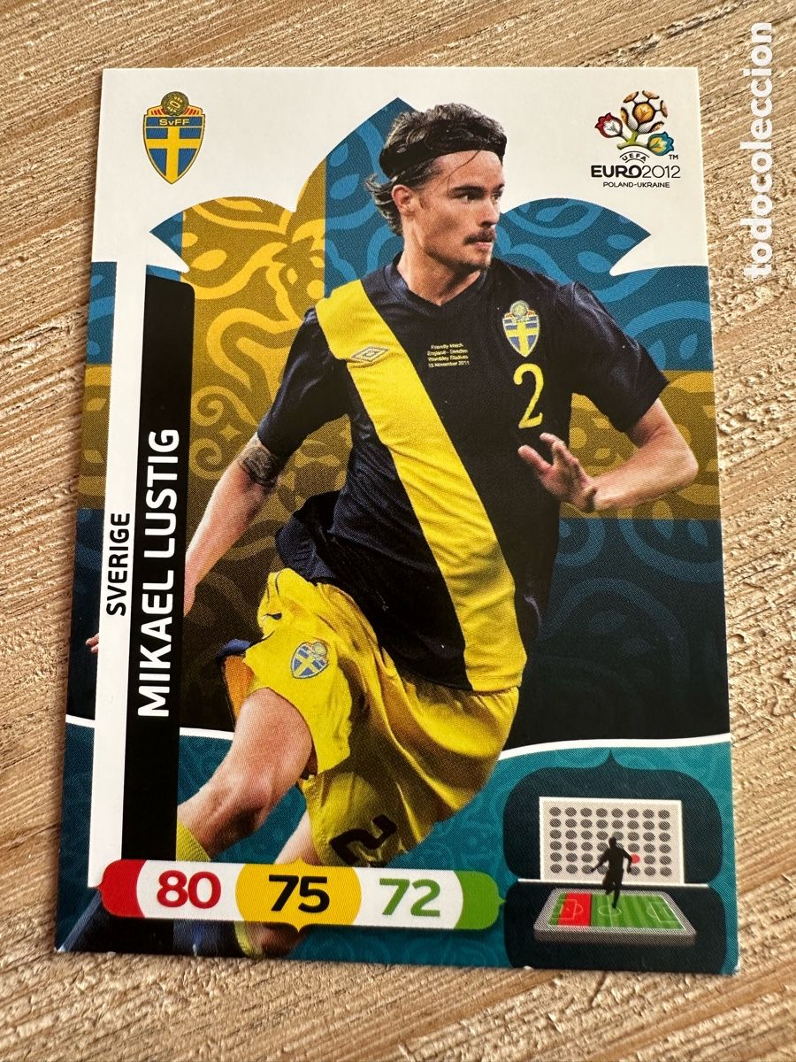 Figurine Collezionabili: MIKAEL LUSTIG SUECIA 204 ADRENALYN XL EURO 2012 POLONIA UCRANIA PANINI